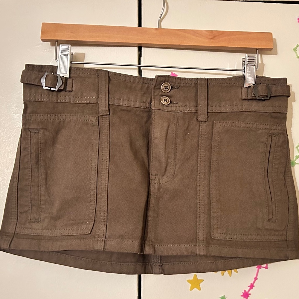 BRANDY MELVILLE // J Galt adjustable micro mini skirt